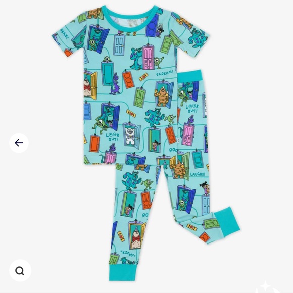 Little Sleepies Monster’s Inc 2-piece short sleeve set
